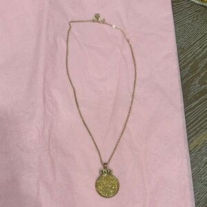 Elegant Gold Reversible Pendant Necklace